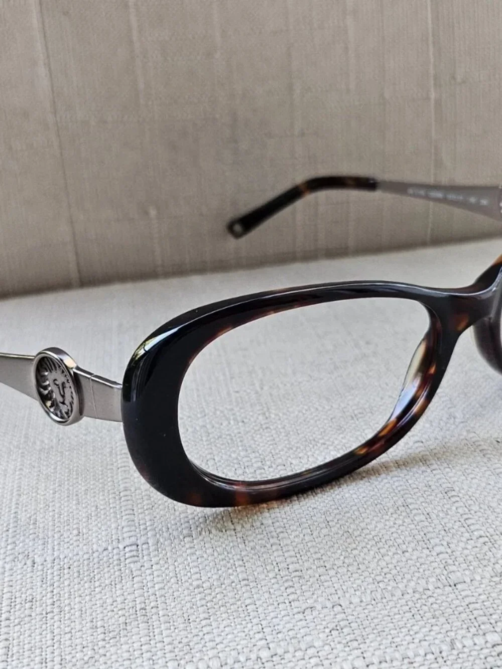 Anne Klein Women Eyeglasses Frame Brown Tortoise/Gunmetal Eyewear Glasses AK3155